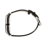 Marc Jacobs Lidia Stripe Glitz Black Dial Black Leather Strap Watch for Women - MBM1166 Authentic Buy Shop Now