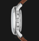 Fossil Grant Twist Multi-Function White Dial Brown Leather Strap Watch for Men - ME1144 Authentic Buy Shop Now