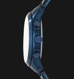 Armani Exchange Hampton Chronograph Blue Dial Blue Steel Strap Watch For Men - AX2430 Authentic Buy Shop Now