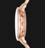 Fossil Neutra Chronograph Mother of Pearl Brown Dial Rose Gold Steel Strap Watch for Women - ES5218 Authentic Buy Shop Now