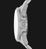 Michael Kors Ritz Chronograph Crystals Silver Dial Silver Steel Strap Watch for Women - MK6746 Authentic Buy Shop Now