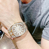 Bulova Phantom Crystal Silver Dial Two Tone Steel Strap Watch for Men - 98B324 Authentic Buy Shop Now