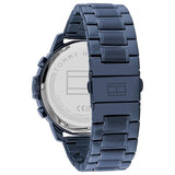 Tommy Hilfiger Luca Chronograph Grey Dial Blue Steel Strap Watch For Men - 1710493 Authentic Buy Shop Now