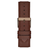 Guess Multi-Function Chronograph White Dial Brown Leather Strap Watch For Men - GW0389G8 Authentic Buy Shop Now