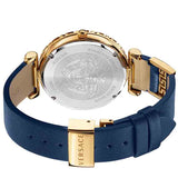 Versace Palazzo Empire Greca Quartz Blue Dial Blue Leather Strap Watch for Women - VEDV00219 Authentic Buy Shop Now