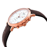 Tissot Carson Premium Chronograph White Dial Brown Leather Strap Watch For Men - T122.417.36.011.00 Authentic Buy Shop Now