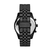 Michael Kors Lexington Chronograph Black Dial Black Steel Strap Watch For Men - MK8467 Authentic Buy Shop Now
