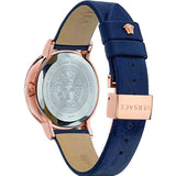 Versace Virtus Quartz Blue Dial Blue Leather Strap Watch for Women - VEHC00419 Authentic Buy Shop Now
