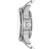 Emporio Armani Diver Automatic Green Dial Silver Steel Strap Watch For Men - AR60061 Authentic Buy Shop Now