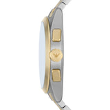 Emporio Armani Claudio Chronograph Green Dial Two Tone Steel Strap Watch For Women - AR11511 Authentic Buy Shop Now