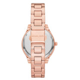 Michael Kors Lilane Quartz Rose Gold Dial Rose Gold Steel Strap Watch For Women - MK1068 Authentic Buy Shop Now