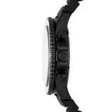 Emporio Armani Diver Chronograph Quartz Green Dial Black Silicon Strap Watch For Men - AR11463 Authentic Buy Shop Now