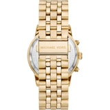Michael Kors Hutton Chronograph Gold Dial Gold Steel Strap Watch For Men - MK8953 Authentic Buy Shop Now