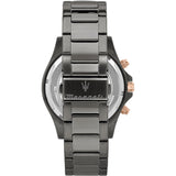 Maserati SFIDA Chronograph Blue Dial Grey Steel Strap Watch For Men - R8873640001 Authentic Buy Shop Now