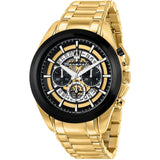 Maserati Traguardo Skeleton Black Dial Gold Steel Strap Watch For Men - R8873612058 Authentic Buy Shop Now