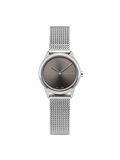 Calvin Klein Minimal Grey Dial Silver Mesh Bracelet Watch for Women - K3M231Y3 Authentic Buy Shop Now