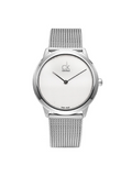 Calvin Klein Minimal White Dial Silver Mesh Bracelet Watch for Women - K3M2212Y Authentic Buy Shop Now