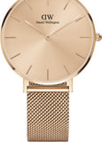 Daniel Wellington Petite Rose Gold Dial Rose Gold Mesh Bracelet Watch For Women - DW00100471 Authentic Buy Shop Now