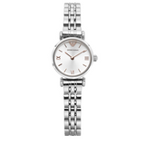 Emporio Armani Gianni T Bar Quartz Silver Dial Silver Steel Strap Watch For Women - AR1935 Authentic Buy Shop Now
