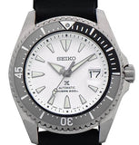 Seiko Shogun Prospex Titanium Divers Automatic White Dial Black Rubber Strap Watch For Men - SPB191J1 Authentic Buy Shop Now