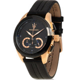 Maserati Traguardo 45mm Black Dial Watch Black Strap For Men - R8871612025 Authentic Buy Shop Now