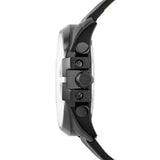 Diesel Mega Chief Chronograph Black Dial Black Leather Strap Watch For Men - DZ4323 Authentic Buy Shop Now