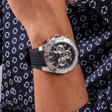 Guess Trophy Multifunction Black Dial Black Rubber Strap Watch for Men - GW0333G1 Authentic Buy Shop Now