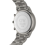 Daniel Wellington Iconic Link Chronograph Grey Dial Grey Steel Strap Watch for Men - DW00100643 Authentic Buy Shop Now