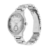 Michael Kors Sage Three-Hand White Dial Silver Steel Strap Watch for Women - MK4807 Authentic Buy Shop Now