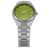 Michael Kors Lennox Three-Hand Green Dial Silver Steel Strap Watch for Women - MK7463 Authentic Buy Shop Now