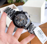 Michael Kors Bayville Chronograph Black Dial Black Steel Strap Watch For Men - MK8750 Authentic Buy Shop Now