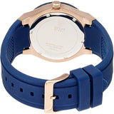 Guess Jet Setter Analog Quartz Blue Dial Blue Rubber Strap Watch For Women - W0571L1 Authentic Buy Shop Now