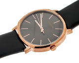 Calvin Klein Posh Black Dial Black Leather Strap Watch for Men - K8Q316C3 Authentic Buy Shop Now