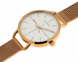 Calvin Klein Even White Dial Rose Gold Mesh Bracelet Watch for Women - K7B23626 Authentic Buy Shop Now