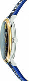 Versace V-Circle Black Dial Blue Leather Strap Watch for Men - VEBQ01419 Authentic Buy Shop Now
