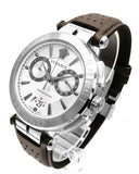 Versace Aion Chronograph White Dial Brown Leather Strap Watch for Men - VBR010017 Authentic Buy Shop Now