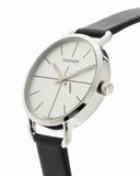Calvin Klein Evan White Dial Black Leather Strap Watch for Women - K7B231CY Authentic Buy Shop Now