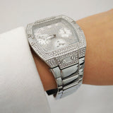 Guess Raven Diamonds Silver Dial Silver Steel Strap Watch for Women - GW0104L1 Authentic Buy Shop Now