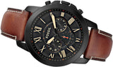 Fossil Grant Chronograph Black Dial Brown Leather Strap Watch for Men - FS5241 Authentic Buy Shop Now