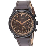 Fossil Goodwin Chronograph Brown Dial Brown Leather Strap Watch for Men - FS5529 Authentic Buy Shop Now