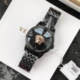 Versace Palazzo Empire Black Dial Black Steel Strap Watch for Men - VERD00518 Authentic Buy Shop Now