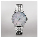Emporio Armani Classic Quartz Mother of Pearl Dial Silver Steel Strap Watch For Women - AR1602 Authentic Buy Shop Now