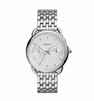 Fossil Tailor Silver Dial Silver Steel Strap Watch for Women - ES3712 Authentic Buy Shop Now