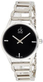 Calvin Klein Stately Black Dial Silver Steel Strap Watch for Women - K3G2312S Authentic Buy Shop Now