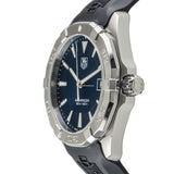Tag Heuer Aquaracer Quartz Blue Dial Black Rubber Strap Watch for Men - WAY1112.FT8021 Authentic Buy Shop Now