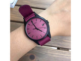 Calvin Klein Tone Maroon Dial Maroon NATO Strap Watch for Men - K7K514UP Authentic Buy Shop Now