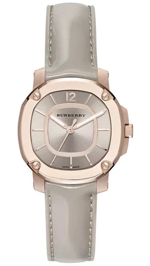 Burberry The Britain Gray Dial Gray Leather Strap Watch for Women - BBY1718 Authentic Buy Shop Now