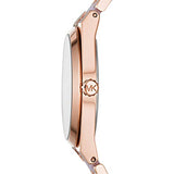 Michael Kors Channing Quartz Mother of Pearl Pink Dial Two Tone Steel Strap Watch For Women - MK6652 Authentic Buy Shop Now
