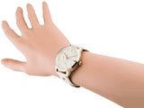 Tommy Hilfiger Brooke Quartz White Dial Cream Leather Strap Watch for Women - 1782022 Authentic Buy Shop Now