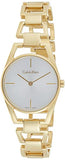 Calvin Klein Dainty White Dial Gold Steel Strap Watch for Women - K7L23546 Authentic Buy Shop Now